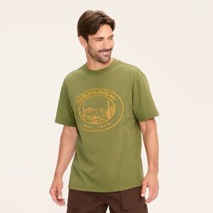 Woolrich x Target Adult Embroidered Graphic Short Sleeve Crewneck T-Shirt Olive
